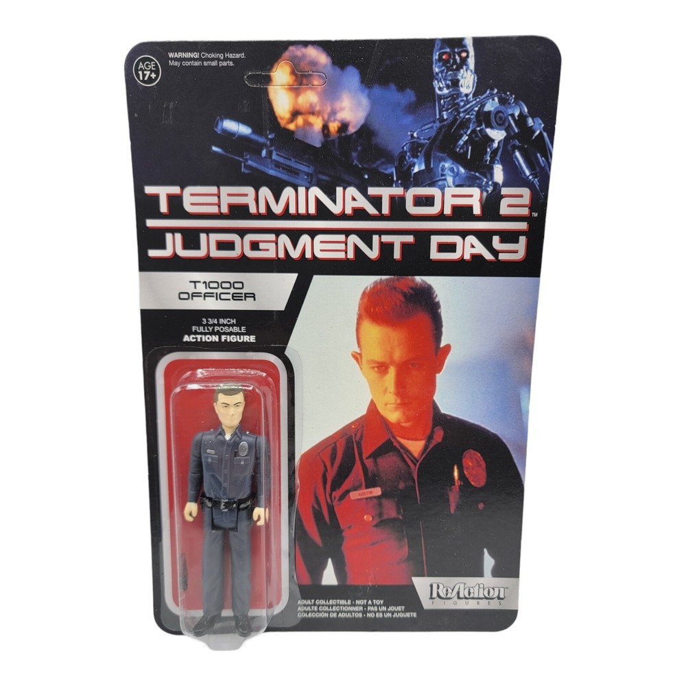 Funko Super7 Reaction Terminator 2 Movie T2 T-1000 Officer Action Figure Toy
