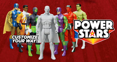 Power Stars 5” Retro-Feel Blank Action Figures – Customizable Hero Template