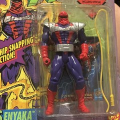 Toy Biz X-Men Senyaka Action Figure w/ Whip 1994 Purple Red Silver Yellow