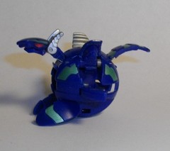 Bakugan New Vestroia Aquos Midnight Percival 1.25″ 580G Blue with card