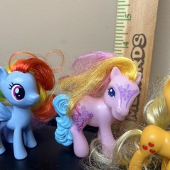 Hasbro My Little Pony 7 Mini Figure Set Mixed Lot Members-The Mane Six-Sparkle