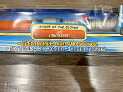 Star Wars Electronic Orange Jedi Lightsaber Attack Of The Clones Sealed