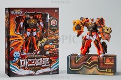 Miniforce Dinoid Warrior REX KAISER + 7 Headbot Full Set Transformer Robot 2025