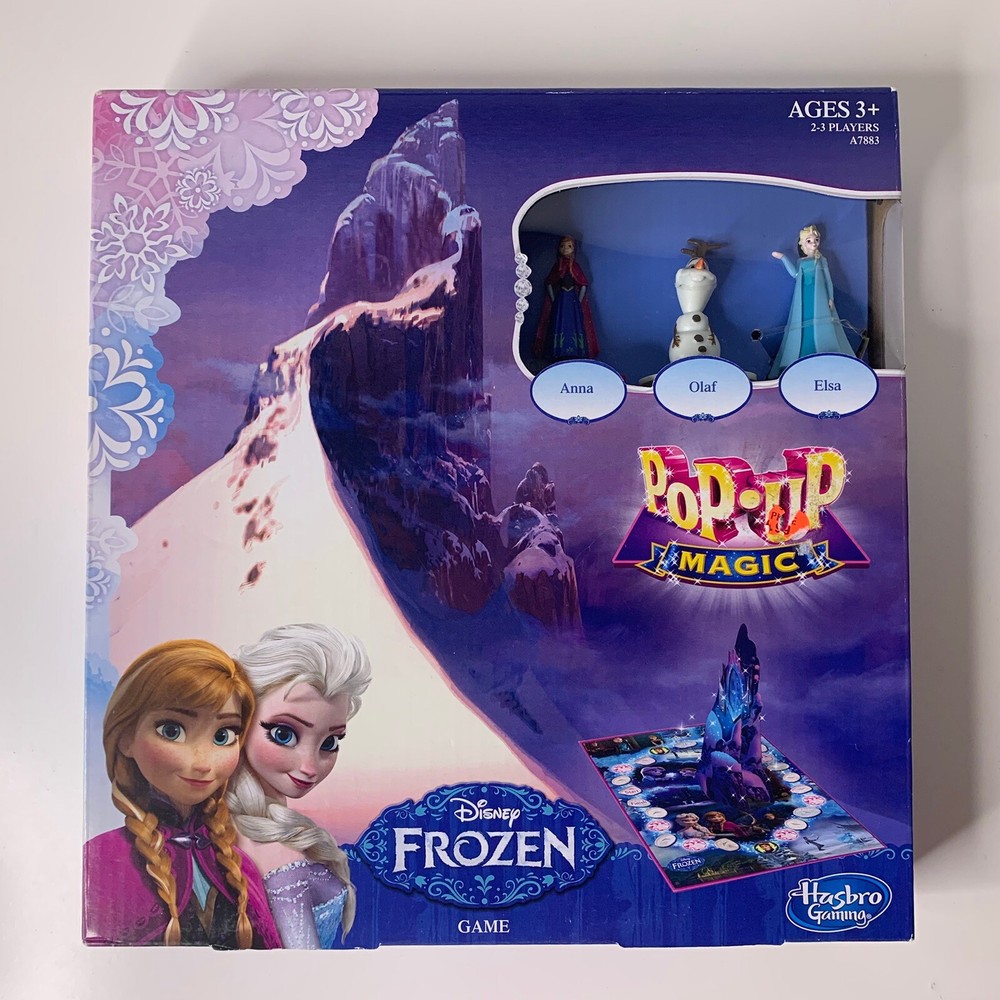 Disney Frozen Pop-Up Magic Board Game Anna Olaf Elsa with Ice Palace Hasbro New