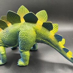 Vintage Stegosaurus Figure Dor Mei No. 1034342 Blue Green Yellow 16” Long