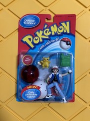 Pokemon Hasbro Deluxe Trainers Ash Ketchum #25 Pikachu Figures 2000 New