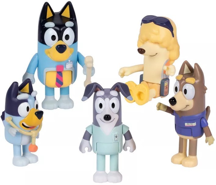 Bluey When I Grow up Dream Jobs Figure Pack [Bluey Doctor Bandit]