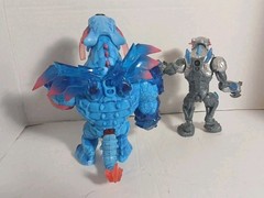 2 Mr Beast Action Figures Lot Bundle Blue Silver Moose Toy Lab Mutators Panther