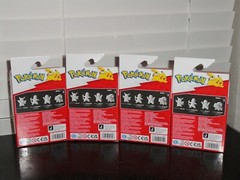 POKEMON 25 YEARS SERIES 1 SILVER STARTER 3” FIGURES LOT OF 4