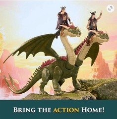 How to Train Your Dragon Hideous Zippleback Ruffnut & Tuffnut Premium Figure Set