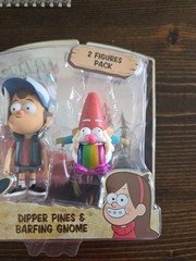 Gravity Falls 3″ Mini Figure: Dipper & Barfing Gnome Brand New Read Description