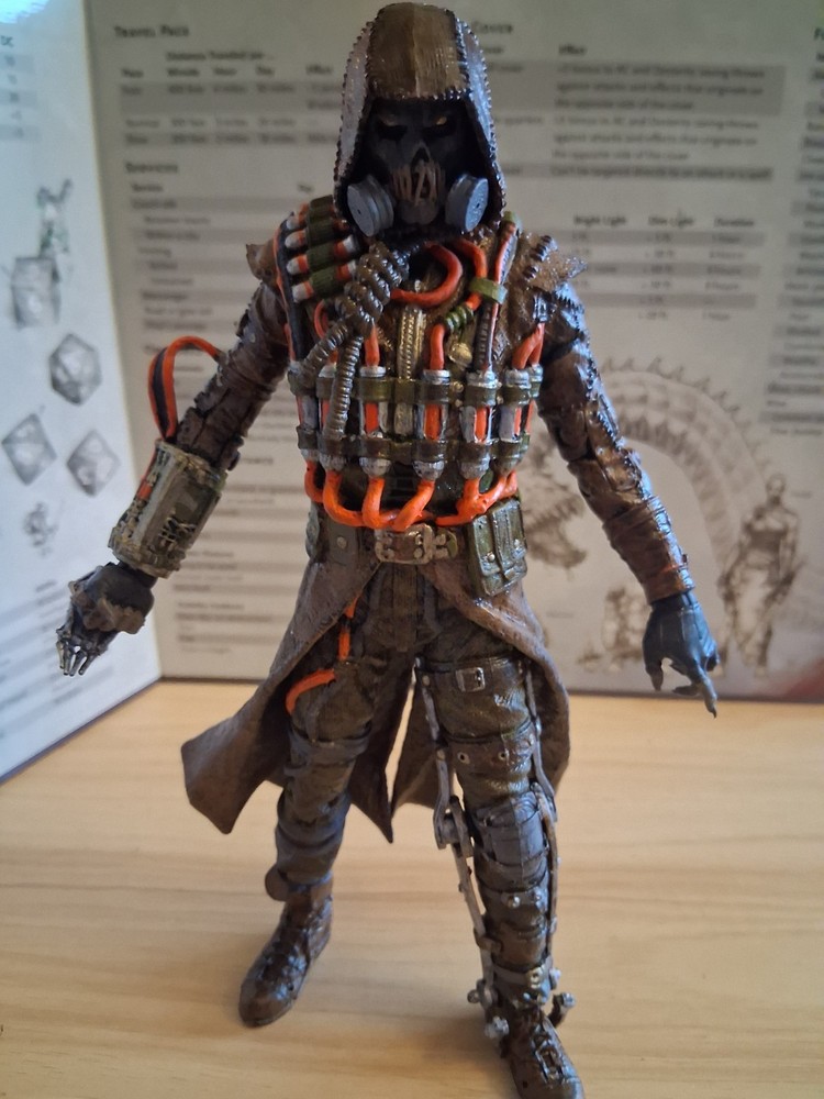 McFarlane Custom Hand Painted Scarecrow Batman Arkham Knight Figure