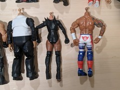 WWE Figures Parts Lot Damaged Missing Parts Flaws No Heads Mixed Elite & Regular