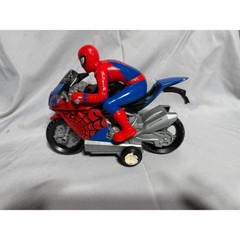 Marvel Spider-Man Motorcycle Action Figure Toy Red Blue Web Cycle S524