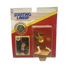 1991 Starting Lineup Magic Johnson Figurine Special Edition Collector Coin Vtg