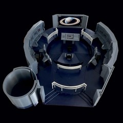 Custom USS Enterprise (NX-01) Bridge for 4.5 IN (1:16) FIGURE