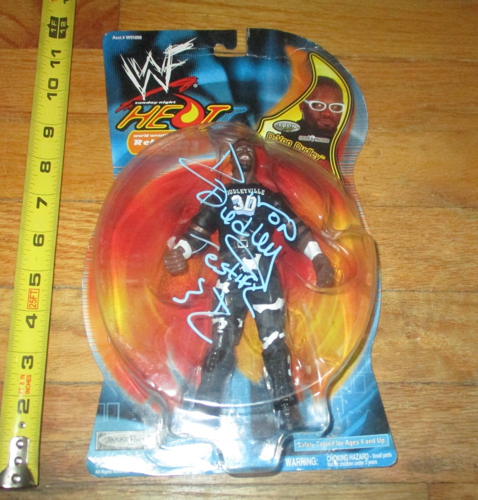 2001 WWF WWE Jakks D’Von Dudley Signed Autographed Wrestling Figure NWA TNA