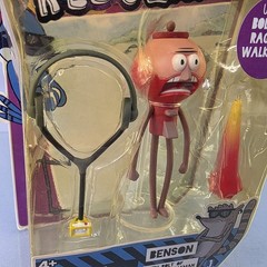Regular Show BENSON Figure Bolt of Rage & Walkman Cartoon Network Jazwares RARE