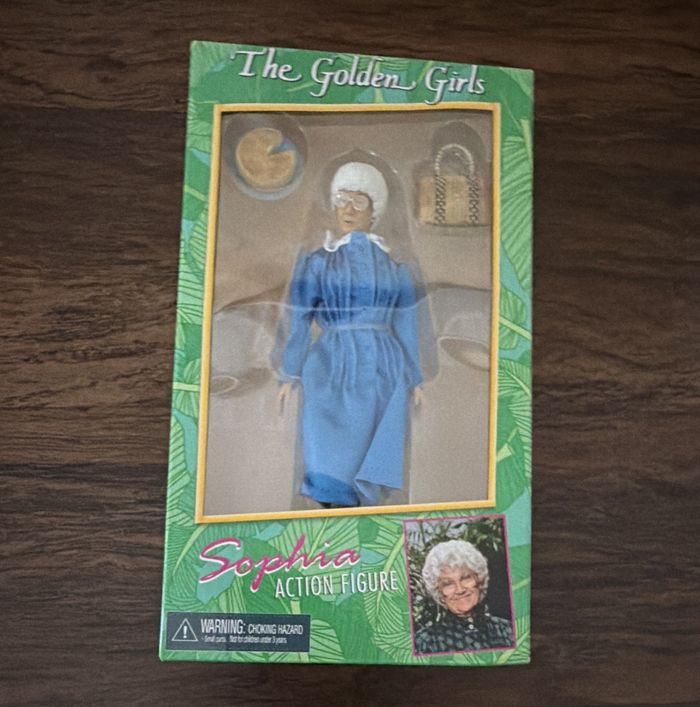 NECA The Golden Girls Sophia Action Figure w/ Purse & Plate Blue