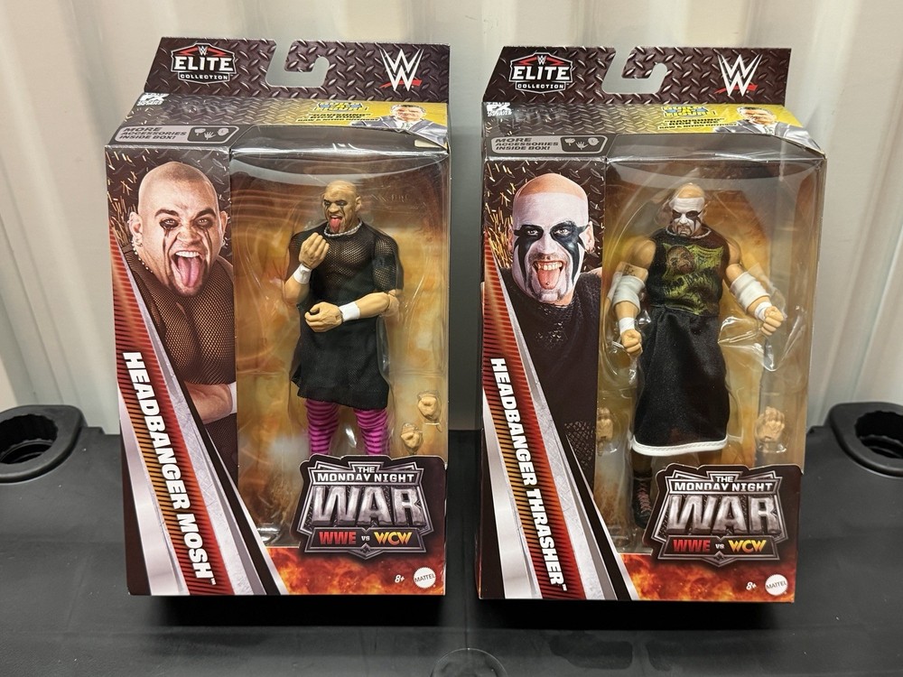 WWE Elite Monday Night War Series 11 Headbanger Thrasher & Mosh Lot of 2 Tag