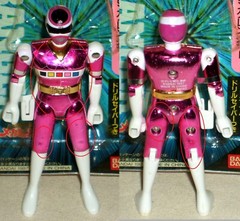 Power Rangers Denji Sentai Megaranger set 4.1″ 10.5cm Chogokin Bandai 1997 Used