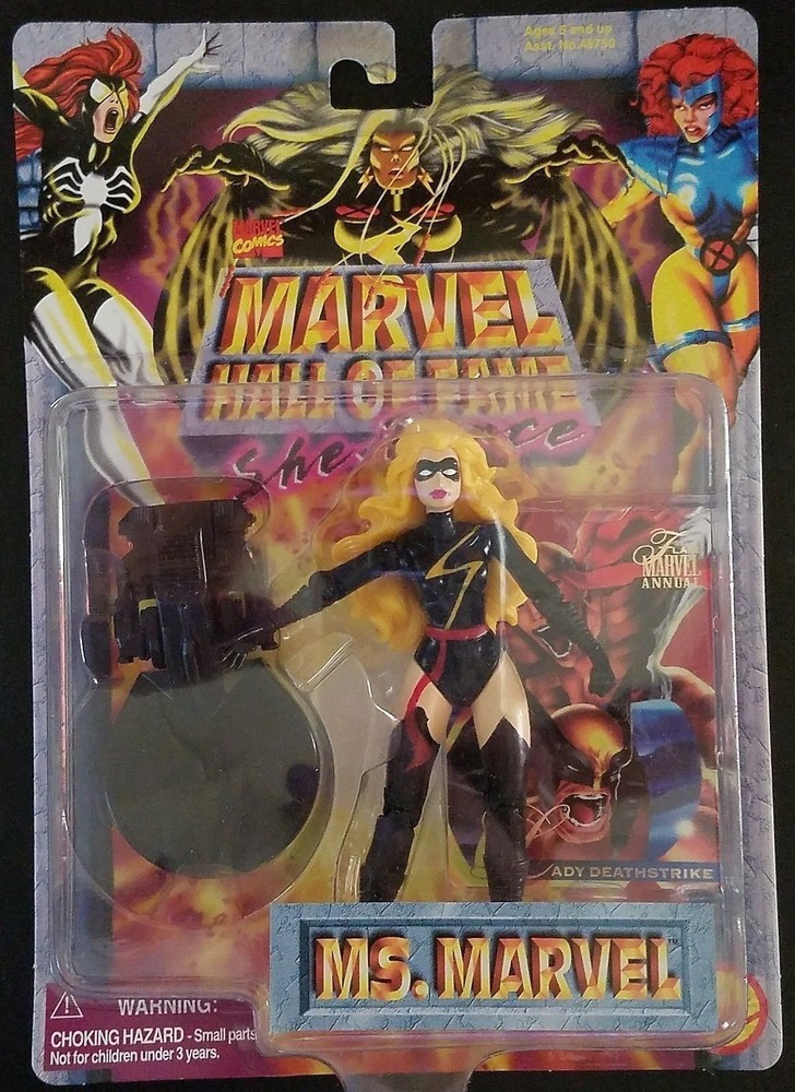 Vintage Toy Biz Marvel Hall Fame Exclusive WARBIRD Ms. Marvel Action Figure MOC!