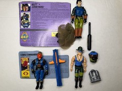 GI JOE cobra lot cobra commander slaughter and Mutt 1990