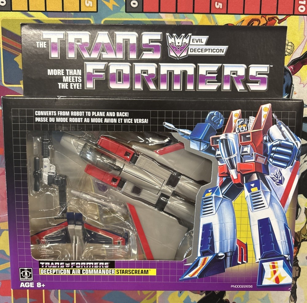 Starscream G1 Walmart Reissue TRANFORMERS Hasbro NEW MIB