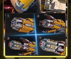 Killerbody Bumblebee Arm cannon 1:1 Wearable Gloves Blaster Voice Control Gift