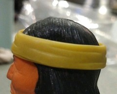 1960’s-70’s Marx Johnny West Geronimo Yellow Headband Good Cond 2 Age Stains #4