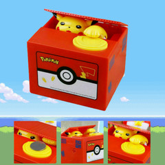 Pikachu Electronic Piggy Bank Mischief Coin Stealing Musical Bank New