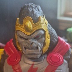 Marvel Gorilla-Man Gorilla Action Figure Plastic Gray/Red/Gold Cape Armor Helmet
