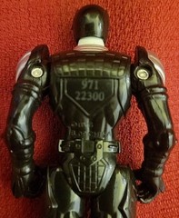Power Rangers Mighty Morphin 971 22300 Armored Black & Silver 4″ Bandai 2009