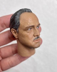 1/6 The Godfather Marlon Brando Head Sculpt with Neck For 12” Action Figure
