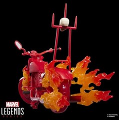 Ghost Rider Marvel Legends Johnny Blaze 6-Inch Action Figure with Motorcycle