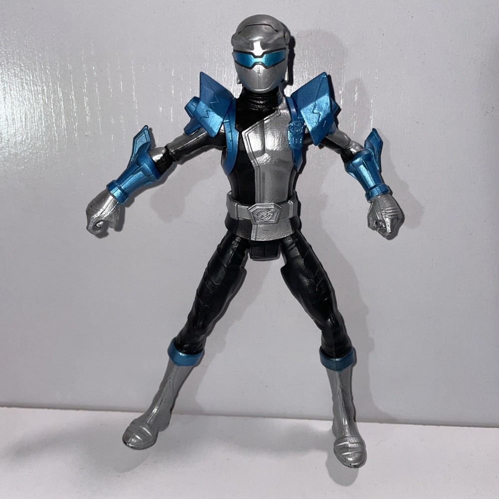 F64 Power Rangers Beast Morphers Silver Ranger 6″ Figure 2018 Hasbro