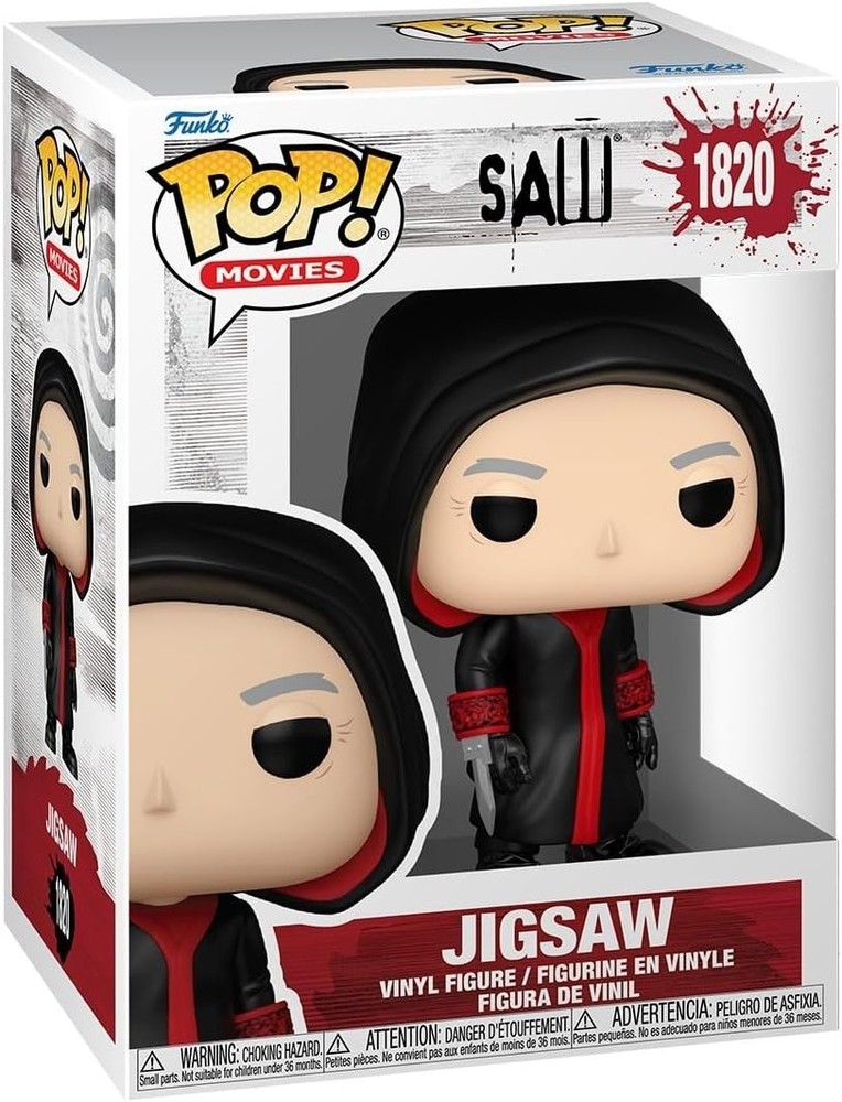 Funko Pop Horrow Movies Saw: Jigsaw (John Kramer) Figure w/ Protector