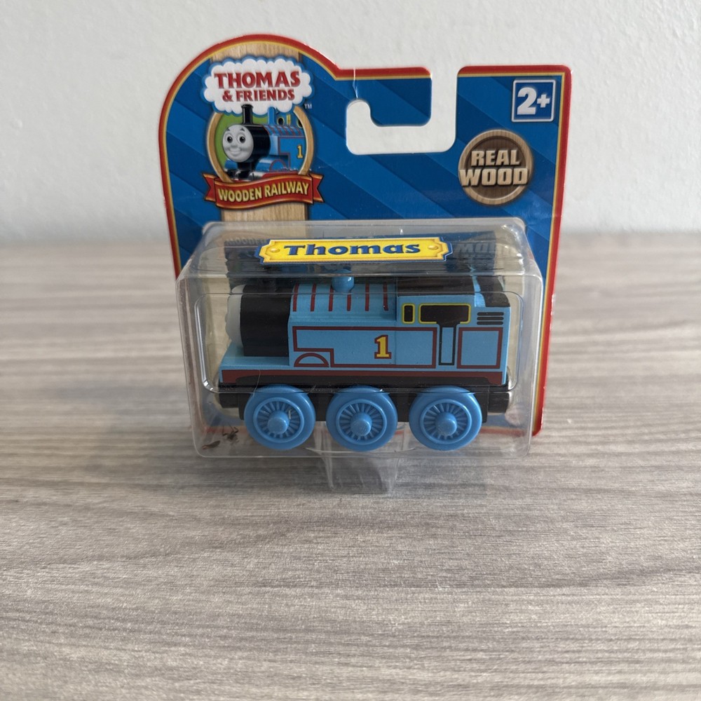 THOMAS 1 w/ Character Card Thomas & Friends Wooden Railway Train Engine Sealed