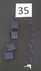 GI Joe Destro Gun & Case Lot. 1983. Played With Condition. Priced To Sell! 35