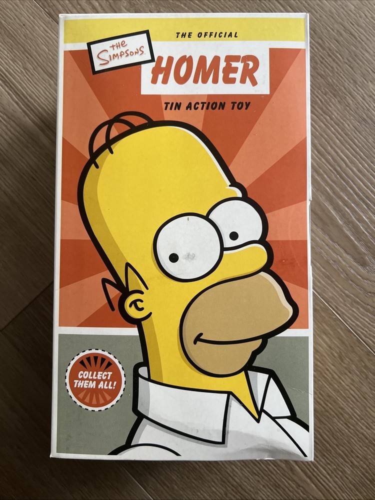 Simpsons Official HOMER Tin Action Toy Rocket USA 2002 20th Century Fox