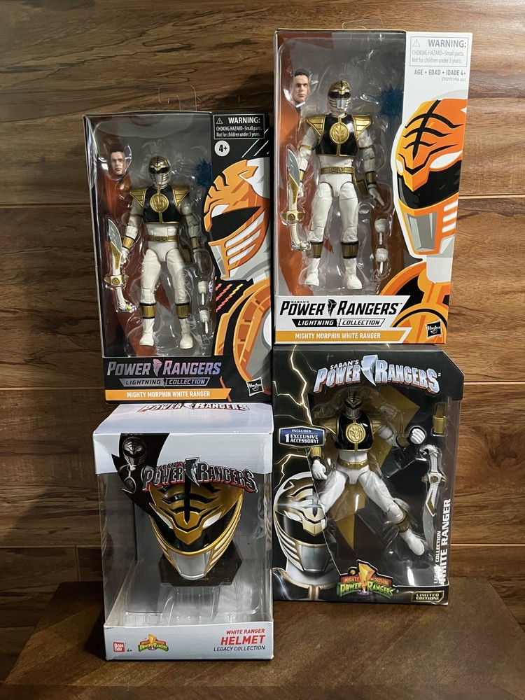 Power Rangers – White Ranger Collection – Lightning and Legacy Figures – Helmet