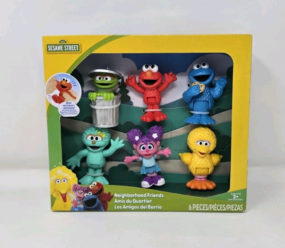 Sesame Street 6-Piece New Neighborhood Friends Poseable Figures