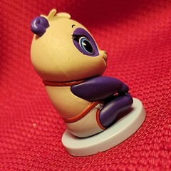 2.5″ PURPLE PANDA BEAR pvc Disney Jr TOTS Tiny Ones Transport Service PRECIOUS