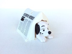 101 Dalmatians Hiding under a newspaper Figure, Vintage McDonald’s 1990’s