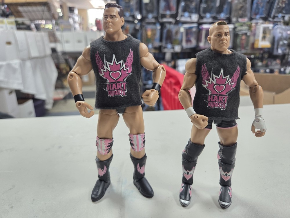 WWE Elite Series 7 Hart Dynasty Tyson Kidd And David Hart Smith SEE PICTURES