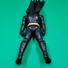 Batman Action Figure Black Gold with Cape Comic Book Heroes Plastic Fabric