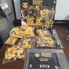Basic Fun Bendy and The Ink Machine Room Buildable Scene Set Action Figure
