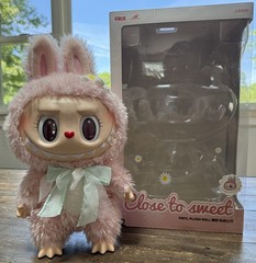 Pop Mart Pop Land Mokoko Close to Sweet Series Vinyl Plush Doll Big 38 CM Labubu