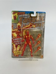 Marvel Comics Fantastic Four Human Torch (1992) Toy Biz Figure w/ Fireball Fling