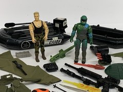 Vintage GI Joe ARAH Hasbro Lanard Mixed Lot Figures Vehicles Weapons Accessories